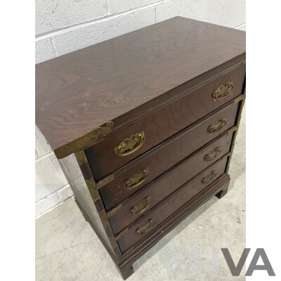 Korean Elm Chest of Four Drawers (65 X 59 X 34,5 Cm)