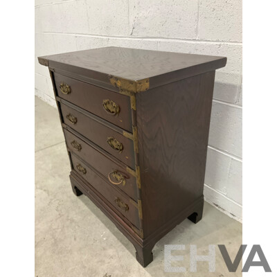 Korean Elm Chest of Four Drawers (65 X 59 X 34,5 Cm)