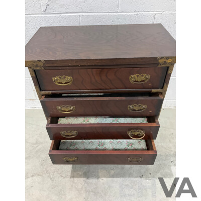 Korean Elm Chest of Four Drawers (65 X 59 X 34,5 Cm)