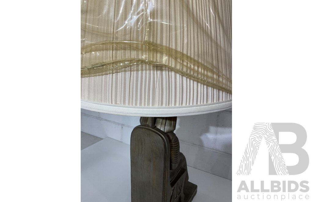 Italian Ceramic Egyptian Revival Table Lamp
