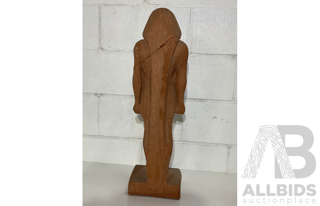 Terracotta Egyptian Revival Valley of Kings Statue
