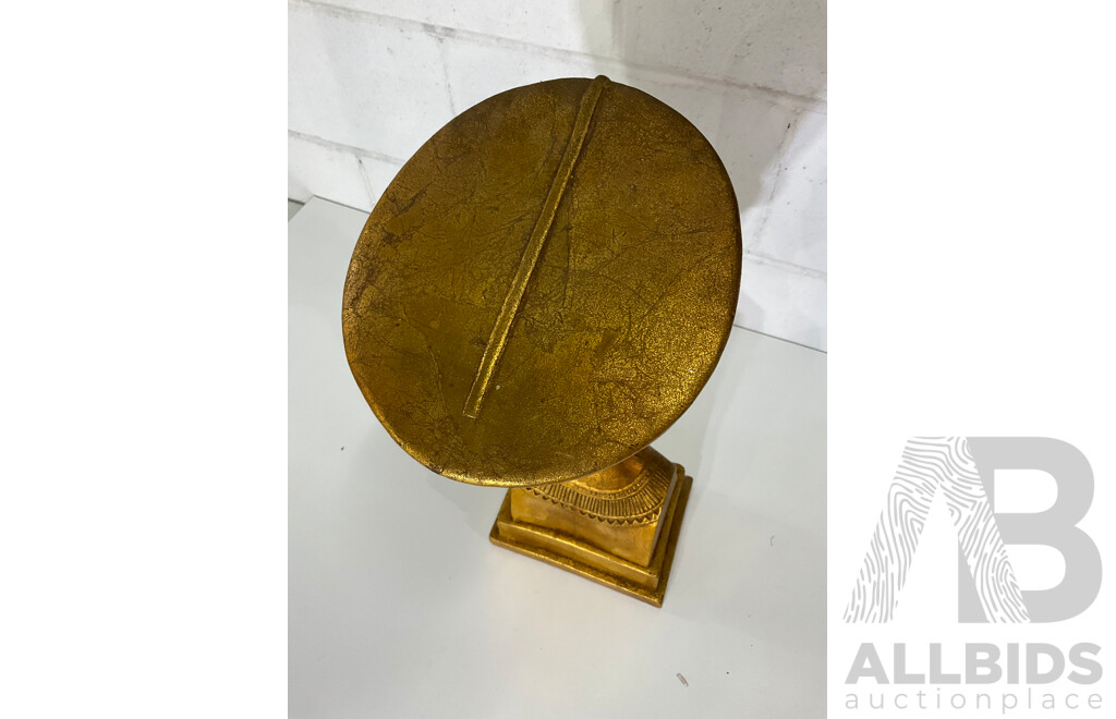 Gilt Egyptian Revival Nefertiti Bust
