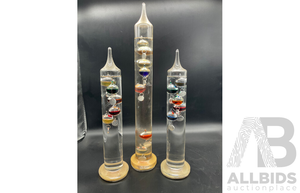 Heebie Jeebies - Galileo Thermometer  - Lot of 3