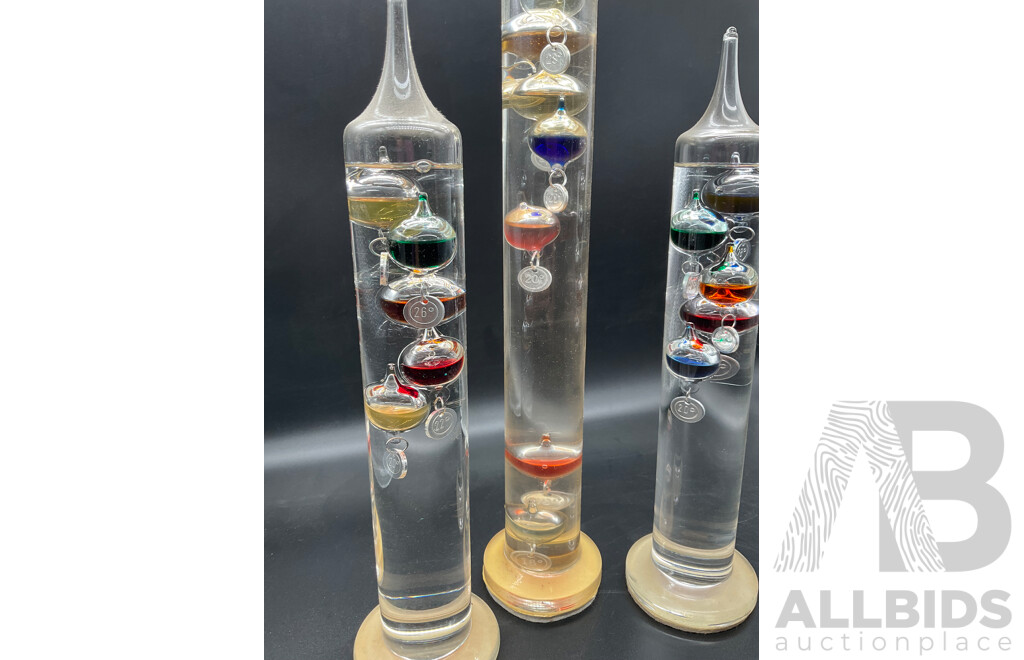 Heebie Jeebies - Galileo Thermometer  - Lot of 3