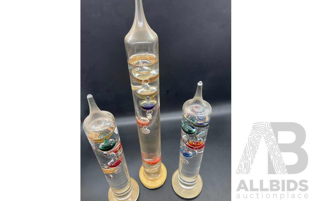 Heebie Jeebies - Galileo Thermometer  - Lot of 3
