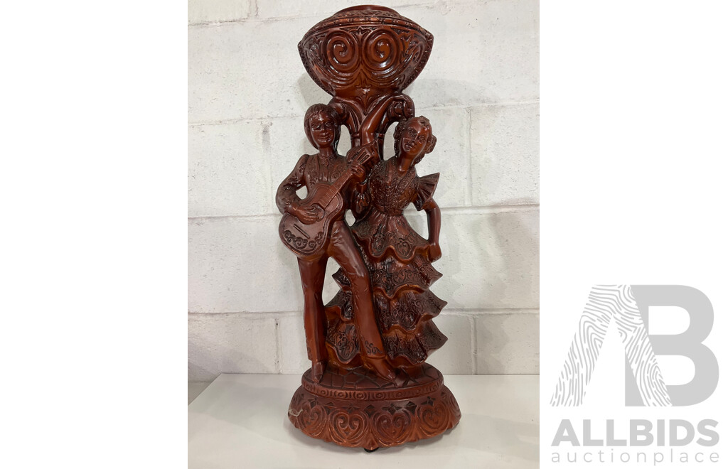 Assorted Decor Including Italian Flamenco Dancer an Guitar Player Vase, Venus Statues, Italian Vittorio Tessaro Figures  - Lot of 11