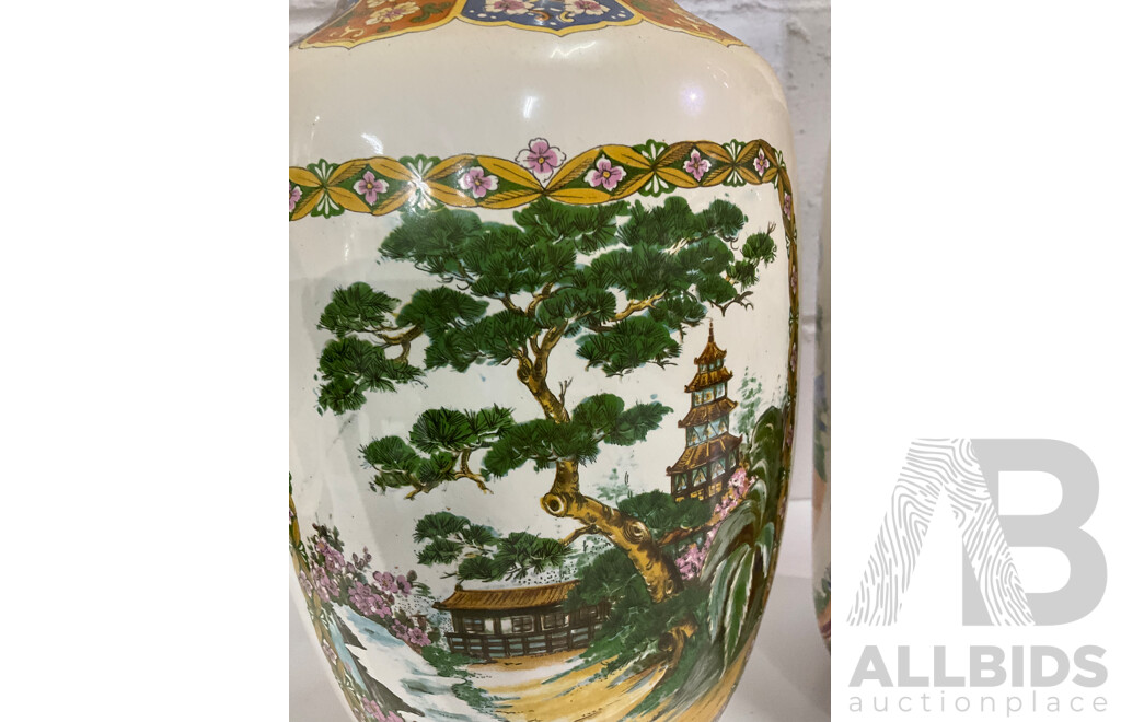 Chinese Style Porcelain Vases  - Lot of 4