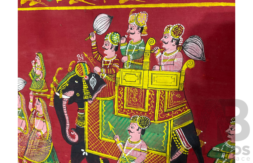 Assorted Elephants Statues, Gem Stone Painting and Framed Hand Painting - Lot of 11
