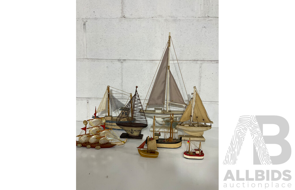 N. HOWE (1981), "Lighthouse" Oil on Board , Together with a Collection of Nautical Themed Items - Lot of 16