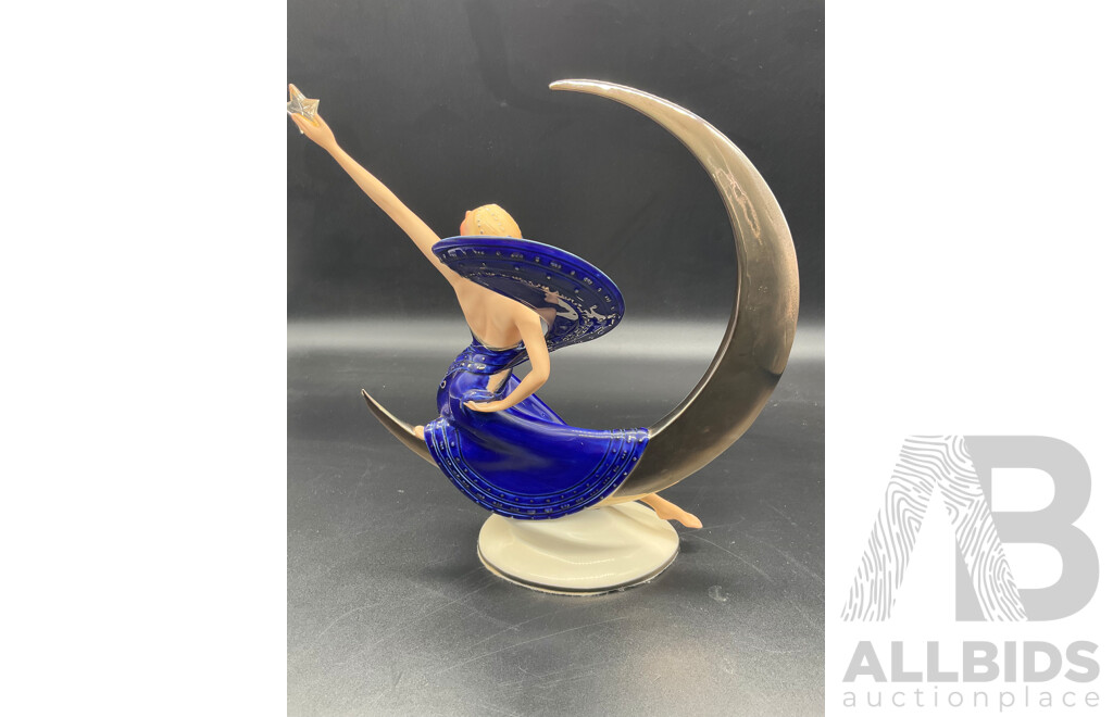 Assorted  Art Glass Collection, Including Franklin Mint Moonlight in Platinum Sculpture - Lot of 17