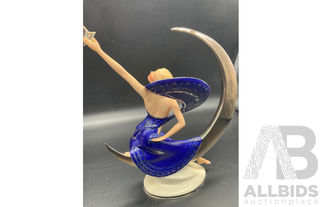 Assorted  Art Glass Collection, Including Franklin Mint Moonlight in Platinum Sculpture - Lot of 17