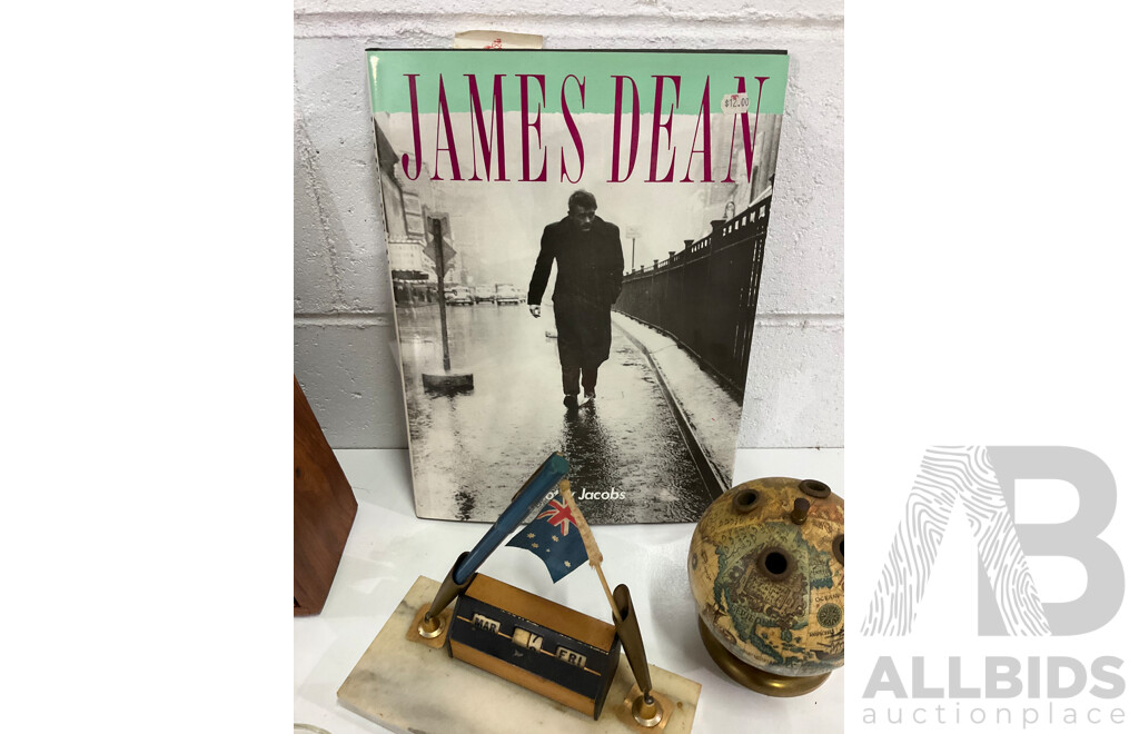 Legends of the Anzacs 2017 Coin Album, Austrtalia Commonwealth Bank 1992 80 Years Anniversary Medal, Assorted Collection of Office Supplies, Pyramid Style Desk Organiser and More
