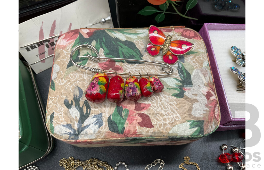 Assorted Costume Jewellery - Bracelets, Earrings, Necklaces, Rings, Musical Jewellery Boxes and More