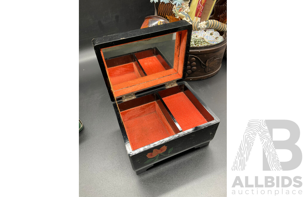 Assorted Costume Jewellery - Bracelets, Earrings, Necklaces, Rings, Musical Jewellery Boxes and More