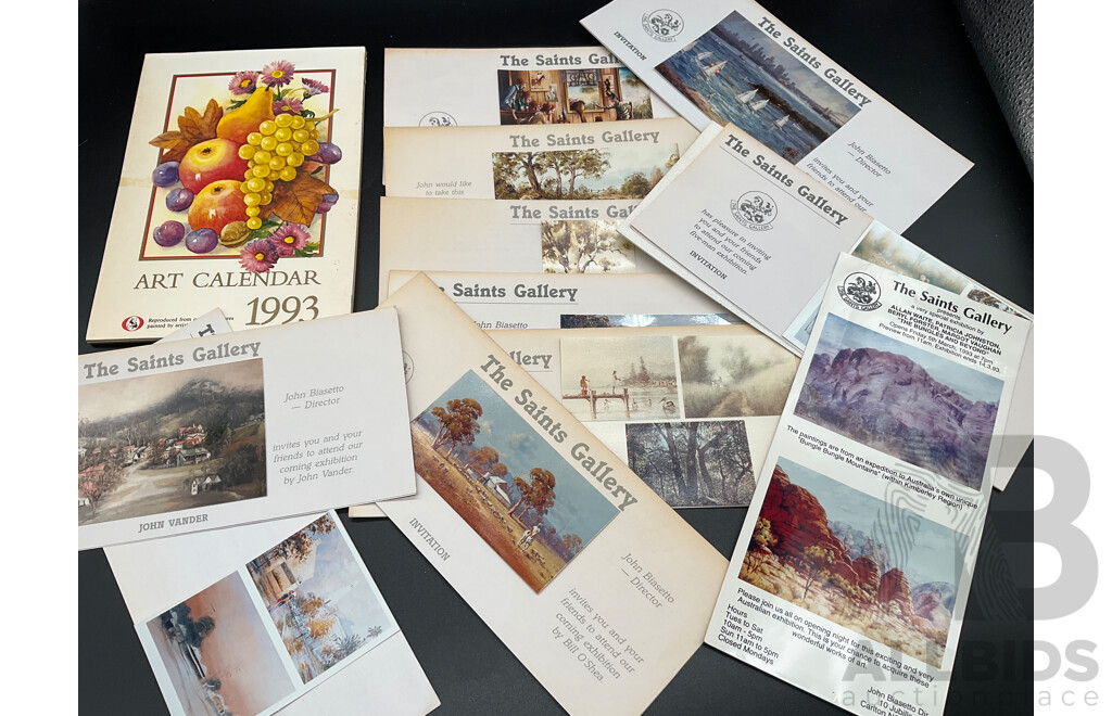 Mrs Beeton's Book of Household Management, the Little  Oxford Dictionary, Lot of the Saints Gallery Invitation, Art Nouveau by Maria Constantino Book and More