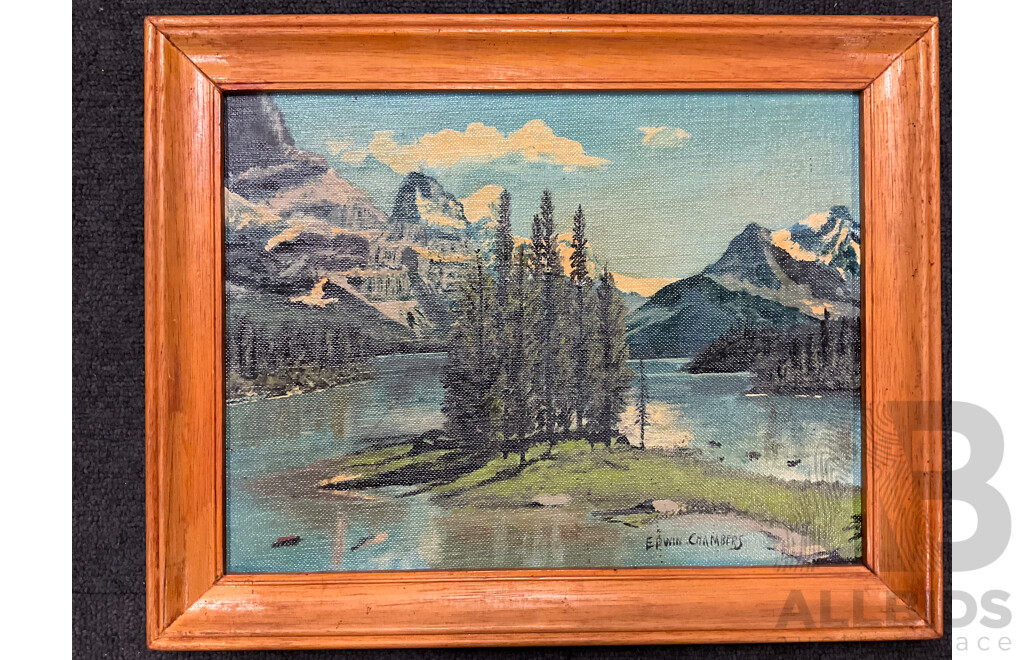 Edwin Chambers, Oil on Board X3, One Unknown Artist, Oil on Board - Lot of 4
