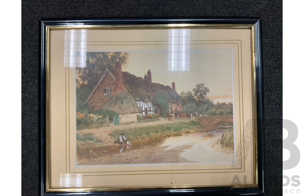 Assorted Paintings - Oil on Board by Unknown Artist 6x, One Print -  Lot of 7