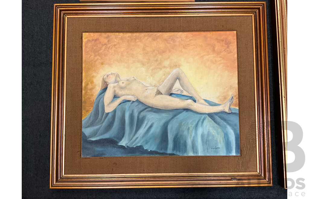 Assorted Large Paintings and Frames - Oil on Board - Lot of 8