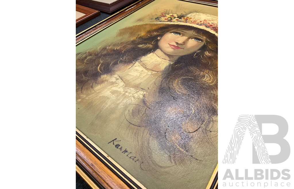 Assorted Large Paintings and Frames - Oil on Board - Lot of 8