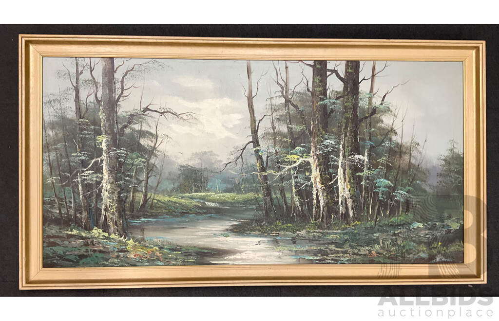 Assorted Large Paintings - Oil on Board 3x, Oil on Canvas 3x - Lot of 6