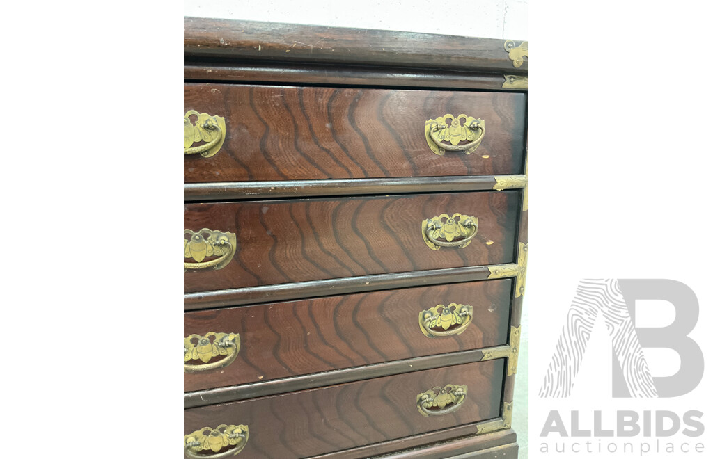 Korean Elm Chest of Four Drawers (65 X 59 X 34,5 Cm)