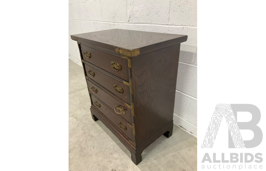 Korean Elm Chest of Four Drawers (65 X 59 X 34,5 Cm)