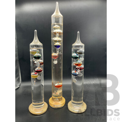 Heebie Jeebies - Galileo Thermometer  - Lot of 3