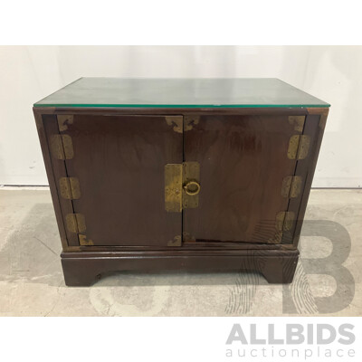 Korean Elm Two Door Cabinet