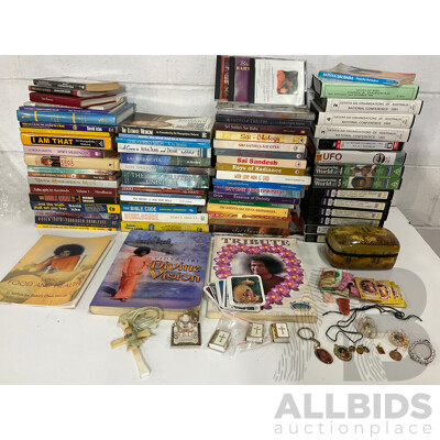 Huge Collection of Sai Baba Books, DVD's, CD's and More