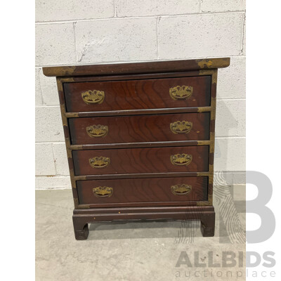 Korean Elm Chest of Four Drawers (65 X 59 X 34,5 Cm)