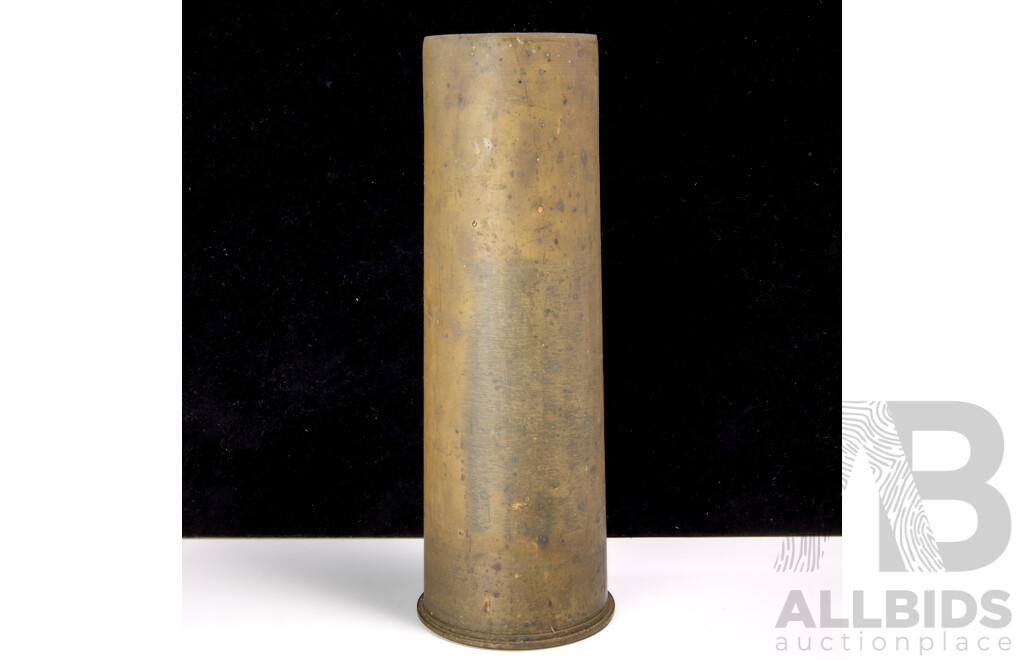 Antique British or Australian Brass 1917 Artillery Shell