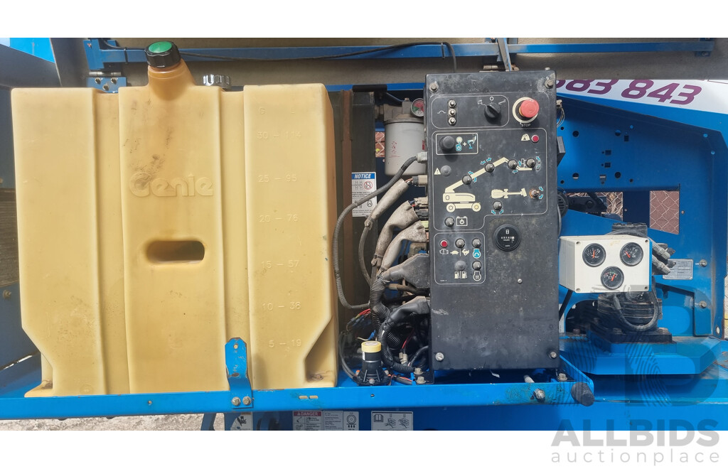 10/2015, 6.8 Tonne, 45ft Diesel Deutz F3L 2011, Telescopic Genie S-45 4WD - 13.7m Stick Boom Lift