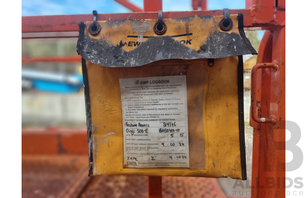 05/2015, Dingli E- Tech S06-E, Electric Scissor Lift 7.8m FSV