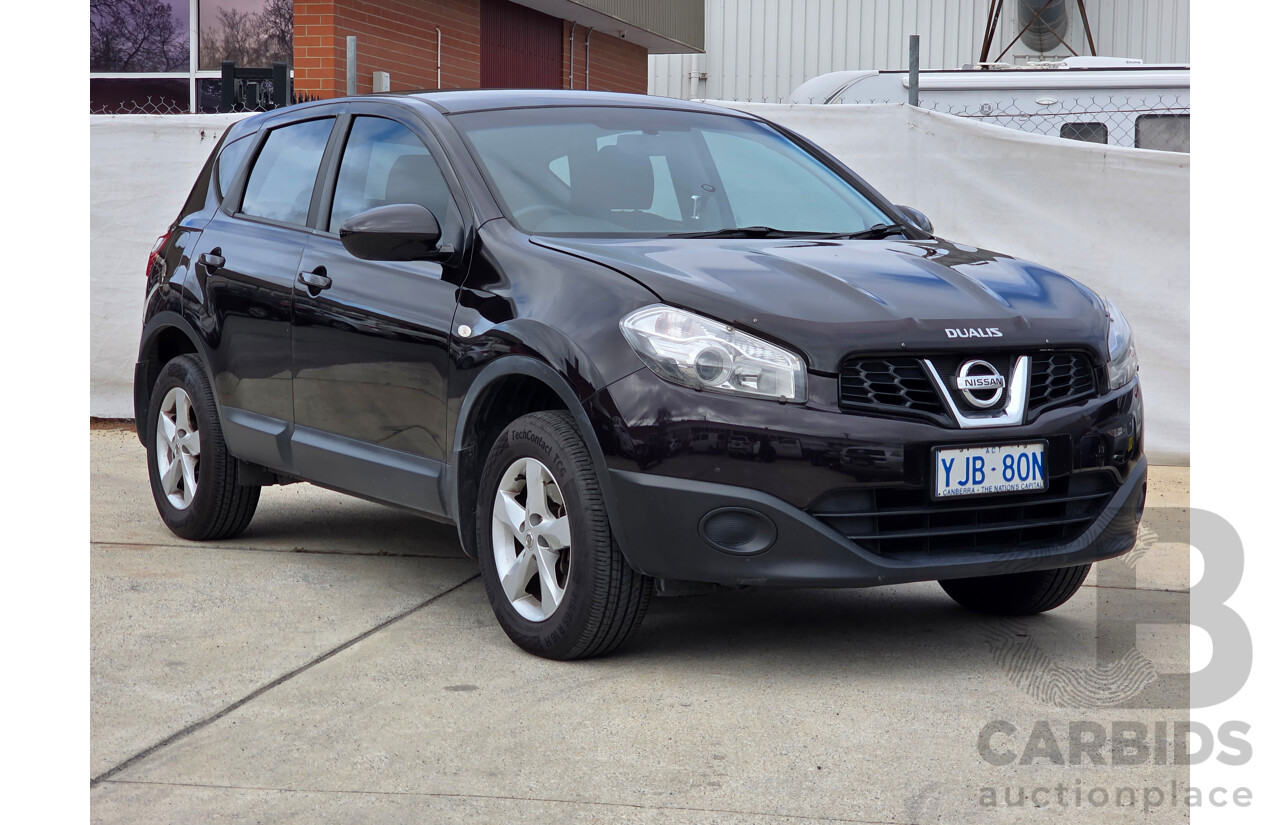 3/2012 Nissan Dualis ST (4x2) J10 SERIES 3 4d Wagon Black 2.0L