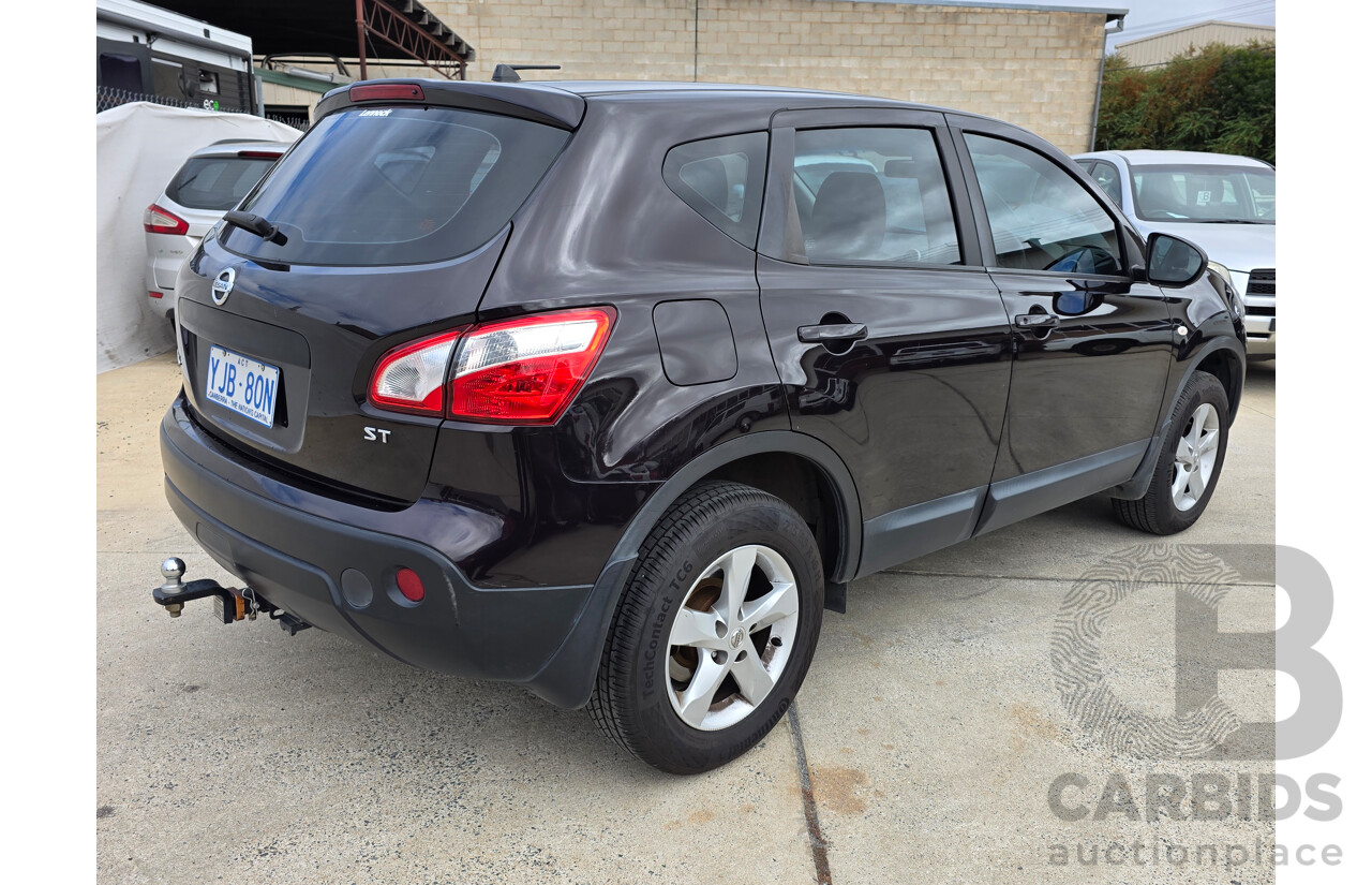 3/2012 Nissan Dualis ST (4x2) J10 SERIES 3 4d Wagon Black 2.0L