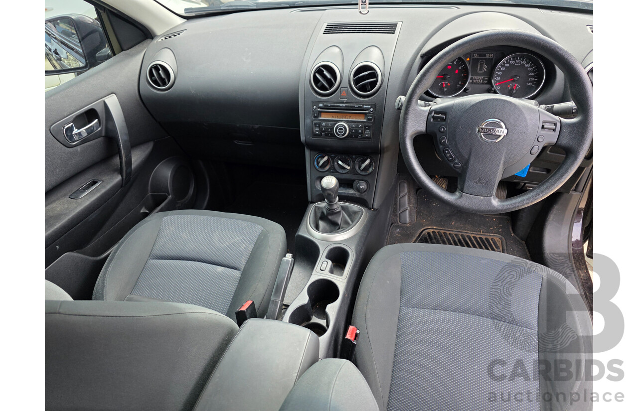 3/2012 Nissan Dualis ST (4x2) J10 SERIES 3 4d Wagon Black 2.0L