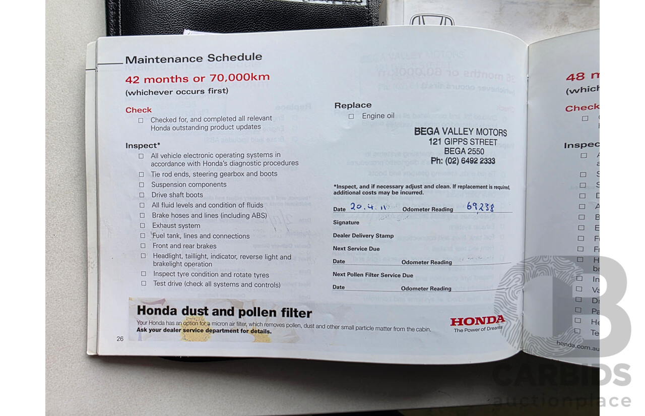 8/2007 Honda CRV (4x4) MY07 4d Wagon Silver 2.4L