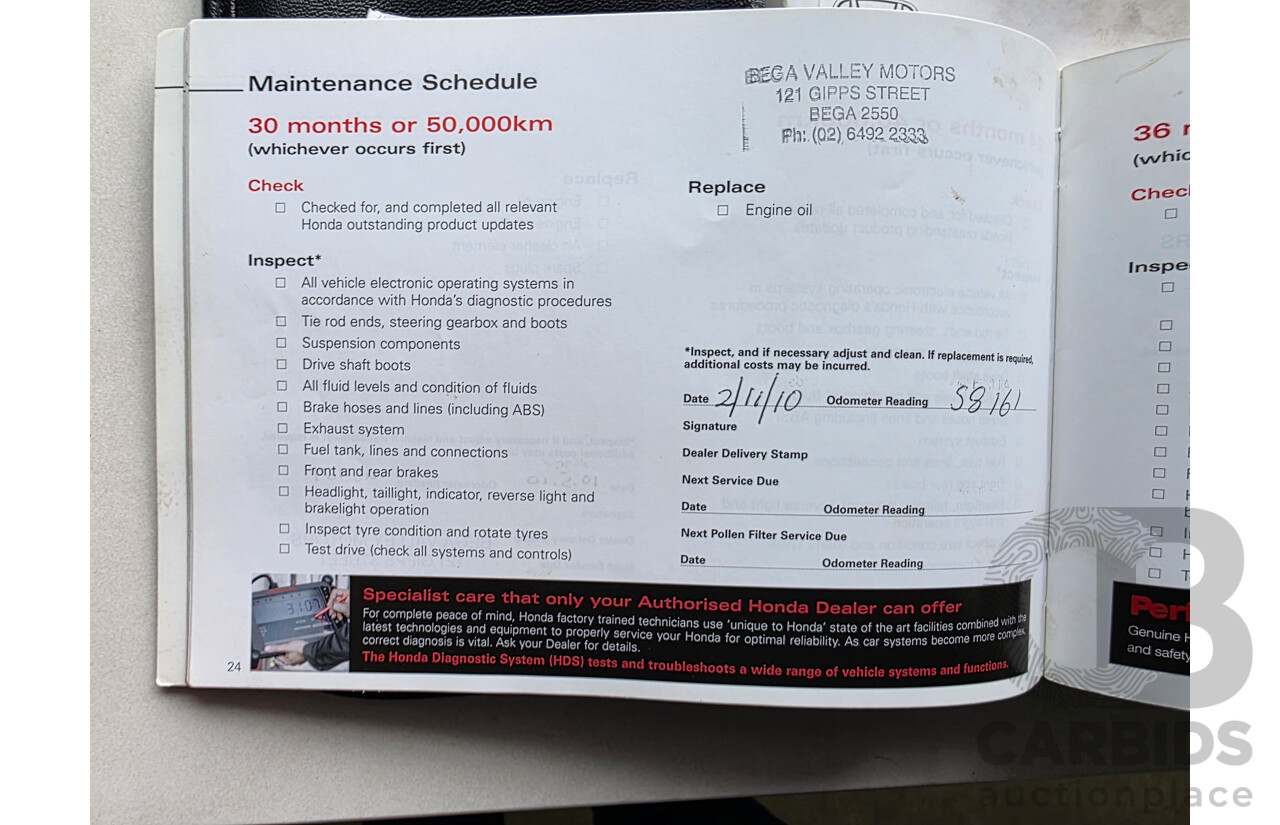 8/2007 Honda CRV (4x4) MY07 4d Wagon Silver 2.4L