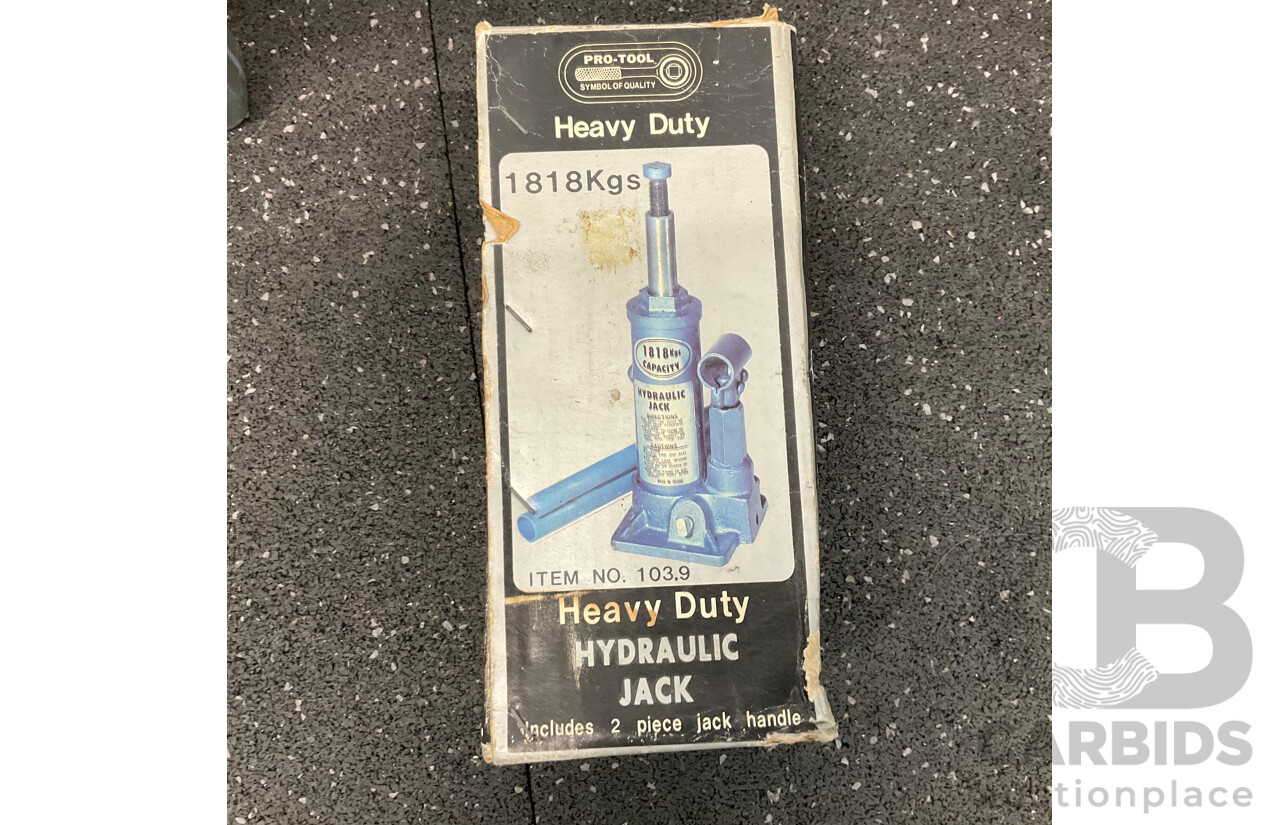 Vintage Heavy Duty HyDraulic Jack & DECO Transparent Protection Spray &  Assored  Engine Oil , WD40 and More