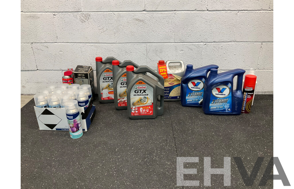 Vintage Heavy Duty HyDraulic Jack & DECO Transparent Protection Spray &  Assored  Engine Oil , WD40 and More