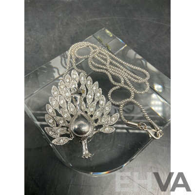 Assorted Costume Silver Tone Jewellery - Earrings, Necklace, Bracelets and Medallions - Lot of 24