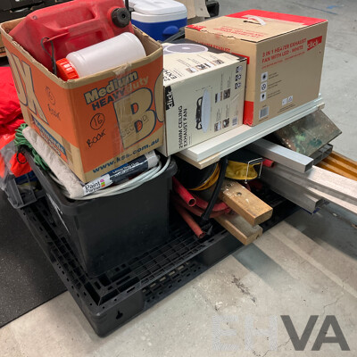 Pallet of Tools / Building Material/ Rope and More