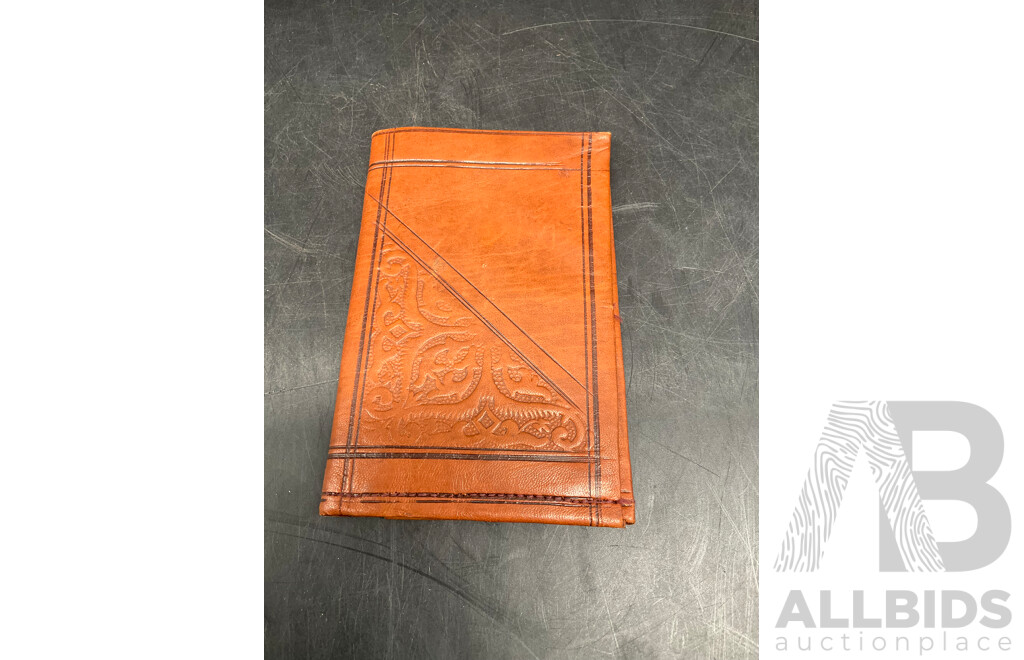 Motorcycle / Driving Gloves -  Leather Lined with Rabbit Fur, Leather Wallet and More  - Lot of 5