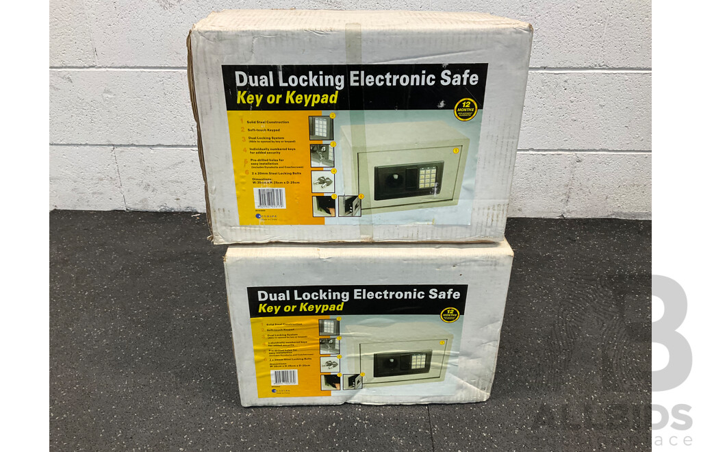 KMART Dual Locking Electronic Safe - Lot of 2