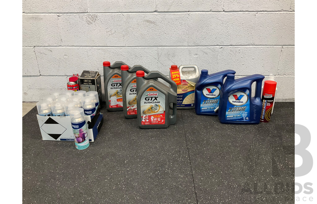 Vintage Heavy Duty HyDraulic Jack & DECO Transparent Protection Spray &  Assored  Engine Oil , WD40 and More
