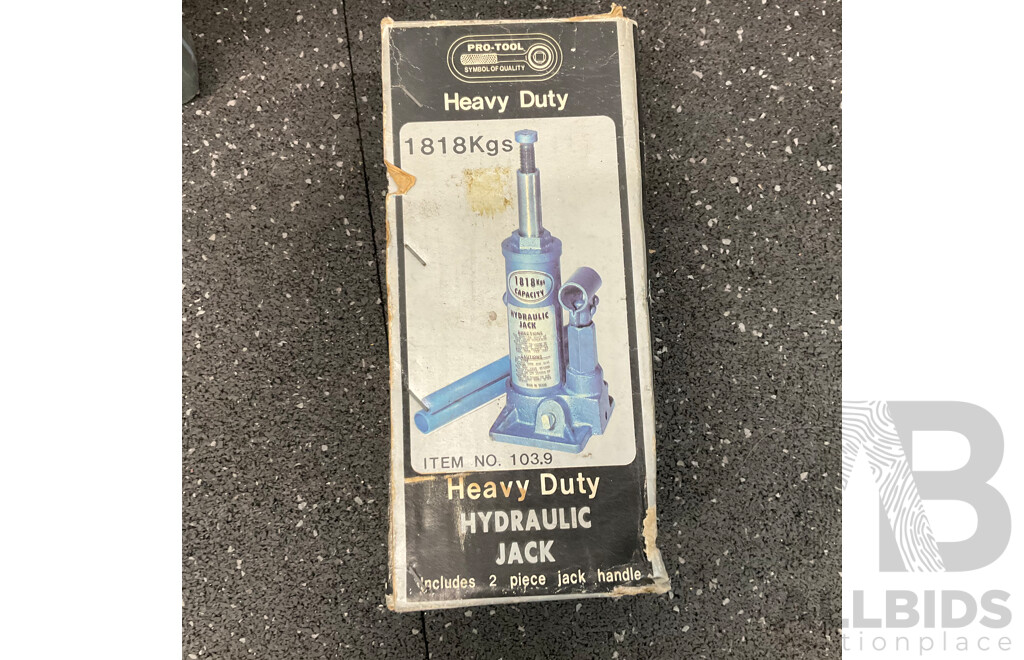Vintage Heavy Duty HyDraulic Jack & DECO Transparent Protection Spray &  Assored  Engine Oil , WD40 and More