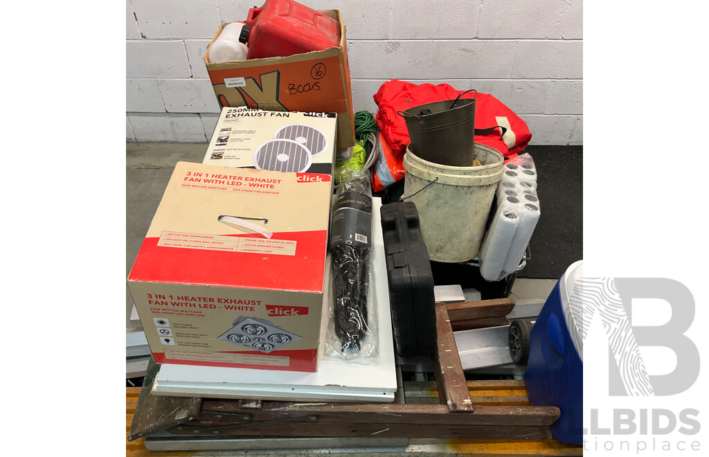 Pallet of Tools / Building Material/ Rope and More