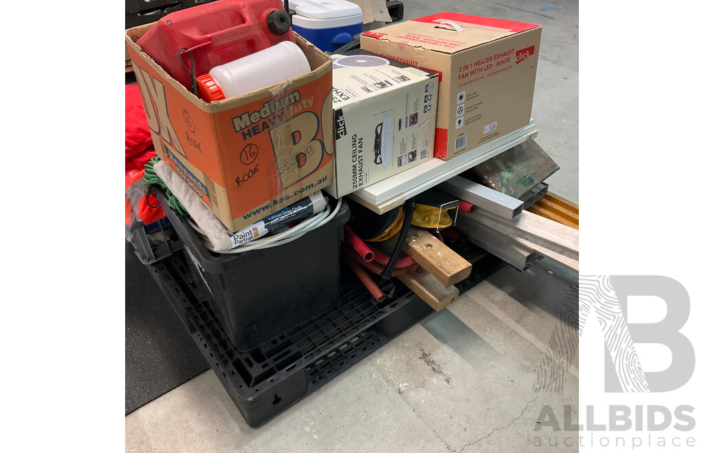 Pallet of Tools / Building Material/ Rope and More