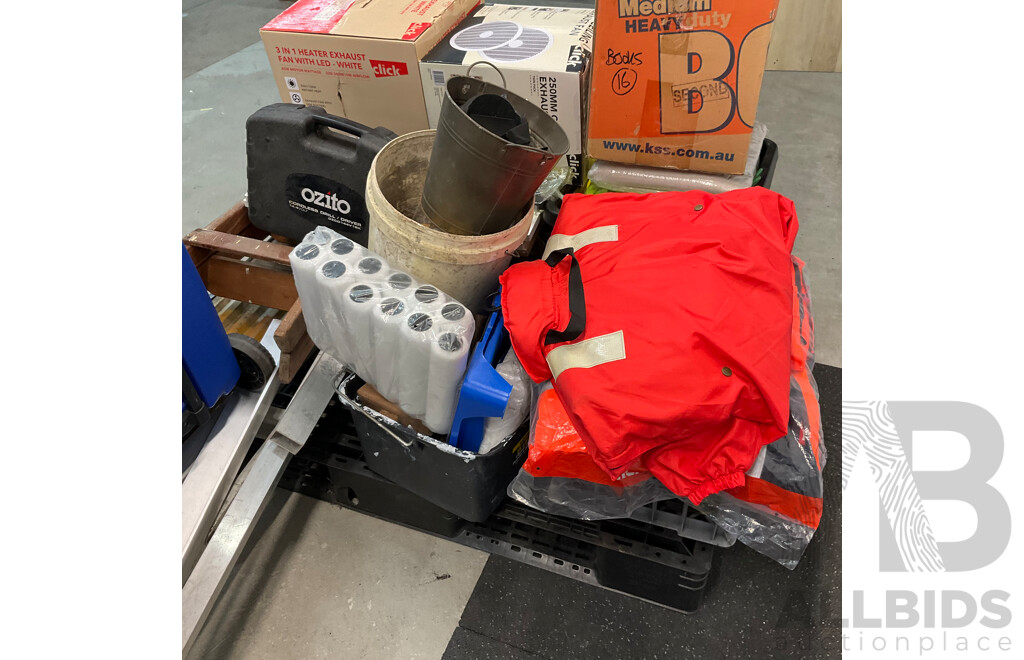 Pallet of Tools / Building Material/ Rope and More