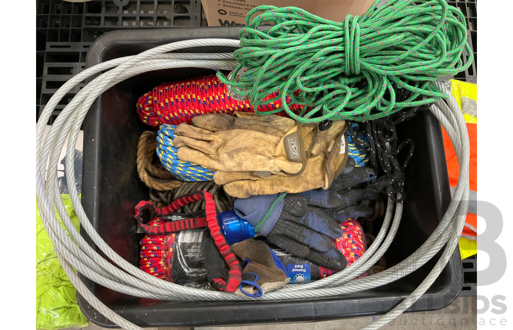 Pallet of Tools / Building Material/ Rope and More